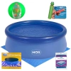Kit Piscina Infantil 1000 Lts Redonda Inflavel + Capa e Forro + Bola Verde 40cm + Lana gua Bichinhos