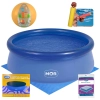 Kit Piscina Infantil 1000 Lts Redonda Inflavel + Capa e Forro + Bola Laranja 40cm + Lana gua Bichinhos