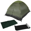 Kit Barraca Pantanal 3 Pessoas Coluna D Agua 300mm + Saco de Dormir Solteiro + Isolante Trmico