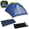 Kit Barraca 3 Pessoas Iglu Mor Coluna D gua 300mm + Saco de Dormir Solteiro + Isolante Trmico