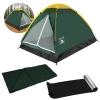 Kit Barraca 2 Pessoas Verde Bel 300mm + Saco de Dormir Solteiro + Isolante Trmico