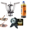 Kit Conversor para Gas Tubo Compacto + Mini Fogareiro Jupiter Compacto + Refil de Gas