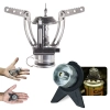 Kit Mini Fogareiro Jupiter Compacto + Conversor para Gas Tubo Compacto Camping e Pesca