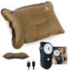 Kit Travesseiro Impermevel Smart + Bomba de Ar Recarregavel Via Usb Portatil Camping e Pesca