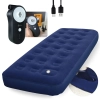 Kit Colcho Inflvel Solteiro Zenite Ntk + Bomba de Ar Recarregavel Via Usb Portatil