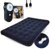 Kit Colcho Inflvel Casal Zenite Ntk + Bomba de Ar Recarregavel Via Usb Portatil