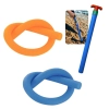 Kit Saca Areia Colorido + 2 Espaguetes Macarro Boia para Praia