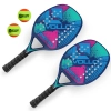 Kit 2 Raquete de Beach Tennis de Praia Power 100 Vollo Azul + 2 Bolinhas Btx 60 Stage 2