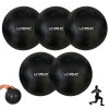 Kit 5 Mini Bolas Overball 25 Cm Preta para Pilates Fisioterapia Liveup Yoga Exercicios Ginstica