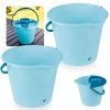 Kit 2 Baldes de 12 Litros Cada com Suporte Espremedor Removvel Escorredor para Panos Limpeza Multiuso Mor