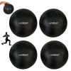 Kit 4 Mini Bolas Overball 25 Cm Preta para Pilates Fisioterapia Liveup Yoga Exercicios Ginstica