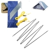 Conjunto Estacas Espeques para Camping + Conjunto Varetas de Reposio para Barraca Luna 6 Pessoas Mor