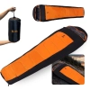 Saco de Dormir Xtreme Sarcfago Trmico de -5c  +15c Laranja e Preto para Camping e Pesca