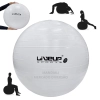 Bola Suia de Pilates 65 Cm Branca Treino Pilates Ginastica Academia Yoga Exercicios