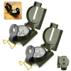 Kit 2 Bussolas de Alumnio Modelo Militar com Indicador Fluorescente Guepardo Camping Trilha