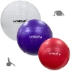 Kit Bolas Suas Ginastica Yoga Branca 65cm + Roxa 55 Cm + Vermelha 45 Cm Exerccios Academia Treino