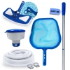 Kit Limpeza de Piscina Peneira + Mangueira 4 M 32mm+ Haste 1,60 M + Aspirador + Flutuador Kit Limpeza de Piscina Peneira + Mangueira 4 M 32mm+ Haste 1,60 M + Aspirador + Flutuador