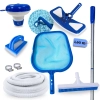 Kit Limpeza Piscina Esfregão+ Escova + Peneira + Haste 1,60 M+ Mini Clorador+ Aspirador+ Mangueira 4 M Kit Limpeza Piscina Esfregão+ Escova + Peneira + Haste 1,60 M+ Mini Clorador+ Aspirador+ Mangueira 4 M
