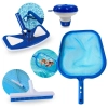 Kit Limpeza de Piscinas com Aspirador Asa Delta + Mini Clorador Flutuador + Peneira + Escova Reta Kit Limpeza de Piscinas com Aspirador Asa Delta + Mini Clorador Flutuador + Peneira + Escova Reta