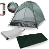 Kit Camping Barraca Koala 2 Pessoas + Isolante Trmico 1,80 M + Saco de Dormir Solteiro Trilha Pesca