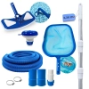 Kit Limpeza de Piscina Peneira + Mangueira 6 M 38 Mm + Haste 3,30 M + Aspirador + Mini Flutuador