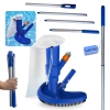 Kit Manuten��o Limpeza de Piscina Aspirador + Haste 1,60 M em Alum�nio Desmont�vel