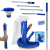 Kit Limpeza para Piscina Acess�rios Aspirador + Haste 1,60 M Desmont�vel + Mini Flutuador