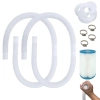 Kit 2 Mangueiras 1,45 M 32 Mm + Refil para Reposio Filtro 3600 L/H de Piscina + Abraadeiras