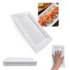 Kit 5 Travessas 25 Cm Retangulares para Buffet Sushi Restaurante em Melamina / Pl�stico