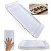Kit 5 Travessas Bandejas 30 Cm Retangulares para Buffet Sushi Finger Food Petisqueira Doceira Expositor