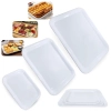 Kit 3 Travessas Bandejas 33,5 Cm, 38 Cm e 44 Cm (und) para Buffet Expositor Vitrine Padaria Confeitaria