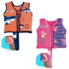 Colete Infantil para Natao Praia Modelo Regata com Espuma Tamanho P/M Laranja / Rosa