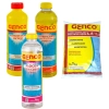 Kit Cloro Granulado 1kg + Clarificante + Algicida Sem Cobre + Elevador de Ph (ph+)