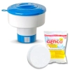 Clorador Flutuador Grande + 1 Pastilha de Cloro 200g para Piscina