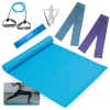Kit Colchonete + Extensor com Al�a Forte + 2 Faixas El�sticas M�dia e Forte + Mini Band Forte Treino