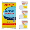 Elevador de Ph 2 Kg para Piscina Granulado Barrilha+ 3 Pastilhas 3 em 1 Genco