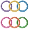 Kit 6 Flutuadores Boia Espaguete Master Circular 60 Cm Cores Sortidas