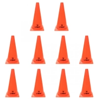 Kit 10 Cones de Agilidade para Demarcao com 28 Cm Alaranjado