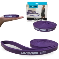 Faixa Elstica Super Band 1,3 Cm Extensor de Intensidade Super Leve Roxo Liveup Exerccios