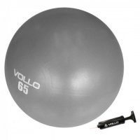 Bola Pilates Ginstica Gym Ball 65 Cm Cinza com Bomba