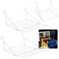 Kit 5 Varais de Porta Dobravel Portatil em Ao Slim Mor para Apartamento / Montagem Sem Furo
