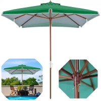 Ombrelone Sardenha Piscina Jardim Madeira 2,05 M X 2,05 M Verde