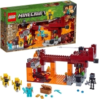 Lego Minecraft a Ponte Flamejante 372 Peças Ref. 21154