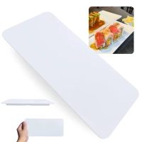 Prato Travessa para Sushi Retangular Reto 27cm Comida Japonesa Feito em Melamina Premium