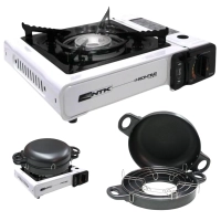 Fogareiro Frontier com Igni��o Autom�tica Branco + Home Grill Port�til com Grelha