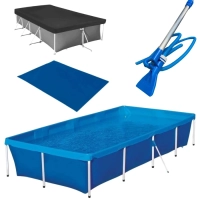 Kit Piscina de Armao 3000l + Aspirador Venturi + Capa + Forro