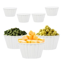 4 Tigelas Ramequim 260 Ml Melamina Premium para Molhos e Finger Food