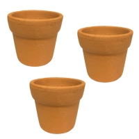 Kit 3 Vasos de Cermica Colonial Tamanho Mini