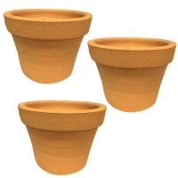 Kit 3 Vasos de Cermica Colonial Tamanho Grande