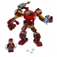 Kit Lego Robô Homem de Ferro 148 Peças + Lego Robô Homem Aranha 152 Peças